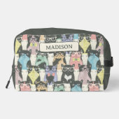 ヒップスターのかわいい猫柄 ドップキット (裏面)