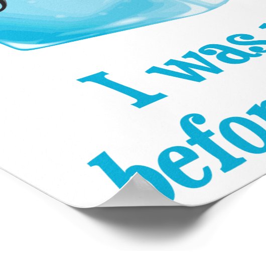 ヒップスターのアイスキューブは以前は水だったカッコいい ポスター (角)