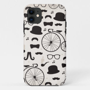 ヒップスターのオタクの髭ジャズ iPhone 11 ケース