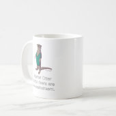 ヒップスターのカワウソのマグ コーヒーマグカップ (正面左)