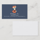 ヒップスターのキツネ 名刺 (正面/裏面)