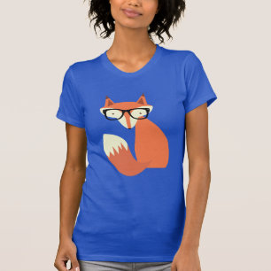 ヒップスターのキツネ Tシャツ