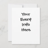 ヒップスターのクラウン保サングラスの上に落ち着き 招待状 (裏面)