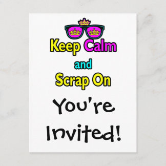 ヒップスターのクラウン保サングラスの上に落ち着き 招待状