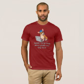 ヒップスターのコーギー2 Tシャツ (正面フル)