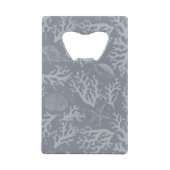 ヒップスターのスタイルの珊瑚礁 クレジットカード栓抜き (裏面)