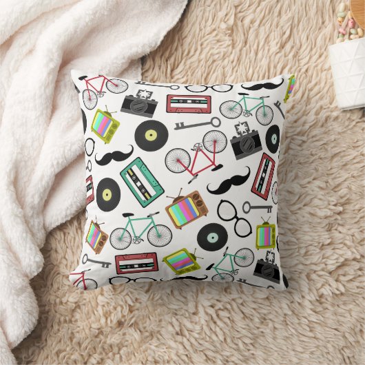 ヒップスターのテーマの枕 クッション (ブランケット)