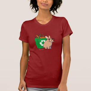 ヒップスターのバニーのTシャツ(文字なしで) Tシャツ
