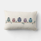 ヒップスターのフクロウの装飾用クッション ランバークッション (裏面)