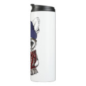 ヒップスターのフレンチブルドッグ タンブラー (回転右)