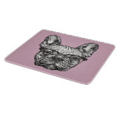 ヒップスターのブルドッグ カッティングボード (角)