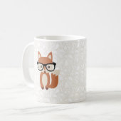 ヒップスターのベビーのキツネw/Glasses コーヒーマグカップ (正面左)