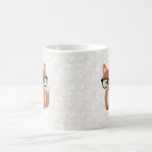ヒップスターのベビーのキツネw/Glasses コーヒーマグカップ (中央)