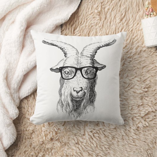 ヒップスターのヤギ クッション (ブランケット)