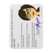 ヒップスターのユーモア マグネット (縦)