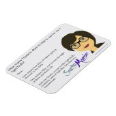 ヒップスターのユーモア マグネット (左側)