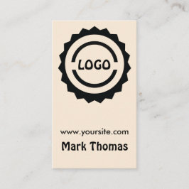 ヒップスターのロゴのバッジ 名刺