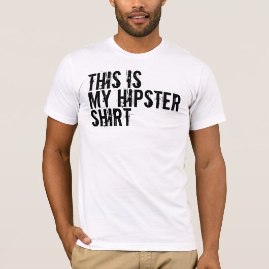 ヒップスターのワイシャツ Tシャツ (正面)