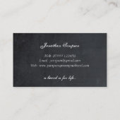 ヒップスターのヴィンテージの理容師のひげの名刺 名刺 (裏面)