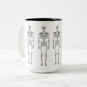 ヒップスターのヴィンテージの骨組15のozのツートーンマグ ツートーンマグカップ (正面左)