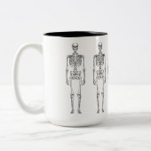 ヒップスターのヴィンテージの骨組15のozのツートーンマグ ツートーンマグカップ (左)