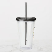 ヒップスターの冒険のアルパカ私のバッグのしゃれ アクリルタンブラー (右)