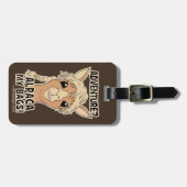 ヒップスターの冒険のアルパカ私のバッグのしゃれ ラゲッジタグ (正面横)