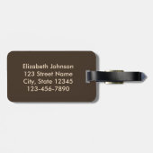 ヒップスターの冒険のアルパカ私のバッグのしゃれ ラゲッジタグ (裏面横)