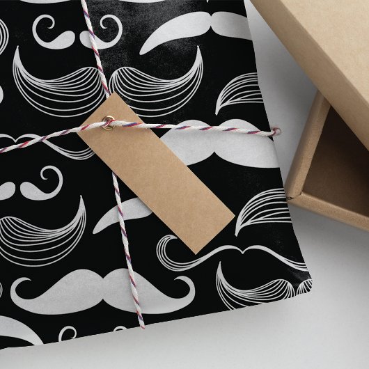 ヒップスターの口ひげ模様 薄葉紙