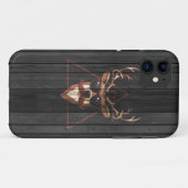 ヒップスターの口ひげ鹿 – Dark Edition Case-Mate iPhoneケース (裏面(横))