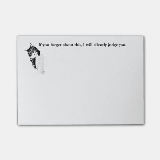 ヒップスターの子猫は判断します ポストイット