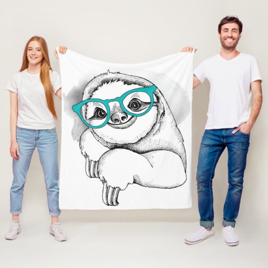 ヒップスターの怠惰 フリースブランケット (インサイチュ)