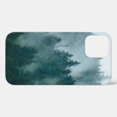 ヒップスターの森に覆われた霧の多いヴィンテージ Case-Mate iPhoneケース (裏面 (横))