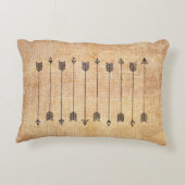 ヒップスターの素朴なリネン矢 アクセントクッション (裏面)