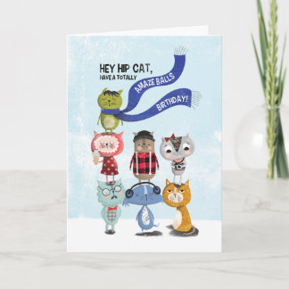 ヒップスターの誕生日 カード