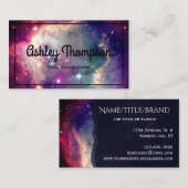 ヒップスターの銀河系の星雲 名刺 (正面/裏面)