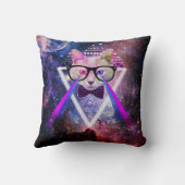 ヒップスターの銀河系猫 クッション (裏面)