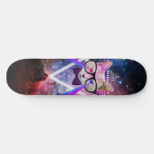 ヒップスターの銀河系猫 スケートボード (横)