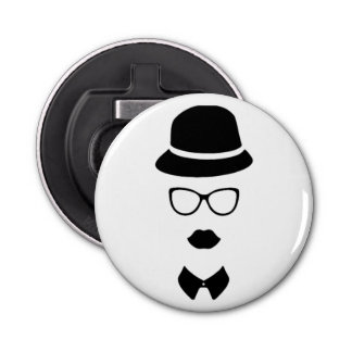 ヒップスターの顔の栓抜き 栓抜き