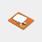 ヒップスターの顔Grumpey ポストイット (アングル)