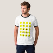 ヒップスターの髭のTシャツの顔の口ひげ Tシャツ (正面フル)