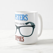 ヒップスターは新しいヤッピーです コーヒーマグカップ (正面右)