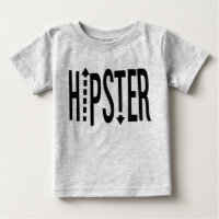 ヒップスターアロータイポグラフィTシャツ