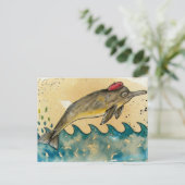 ヒップスターイルカ ポストカード (スタンド正面)