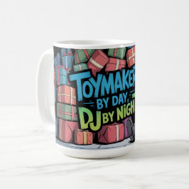 ヒップスターエルフのDJ コーヒーマグカップ