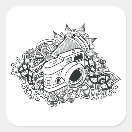 ヒップスターカメラドール スクエアシール (正面)