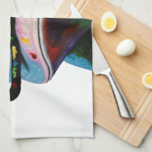 ヒップスターガラスのカエル キッチンタオル (四つ折り)