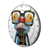 ヒップスターガラスのカエル ダーツボード (正面右)