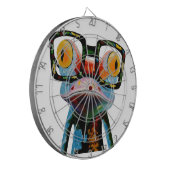 ヒップスターガラスのカエル ダーツボード (正面左)