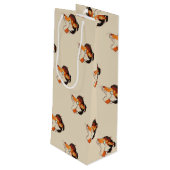 ヒップスターキツネ ワインギフトバッグ (裏面アングル)